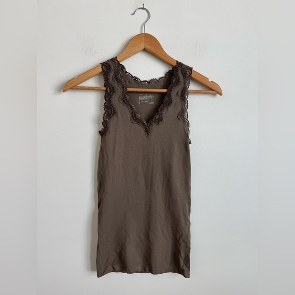 The Limited Tops - Lace V-Neck Tank